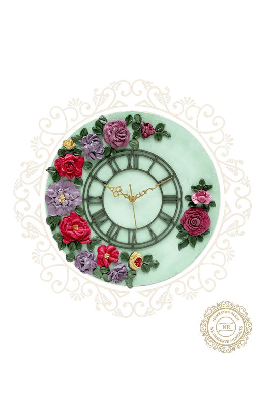 Rosette Sculpture Clock