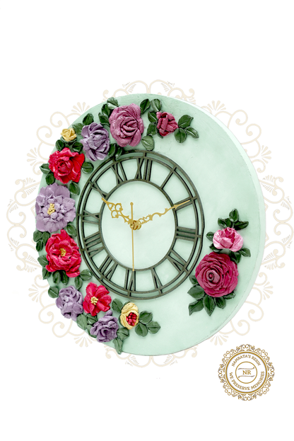 Rosette Sculpture Clock