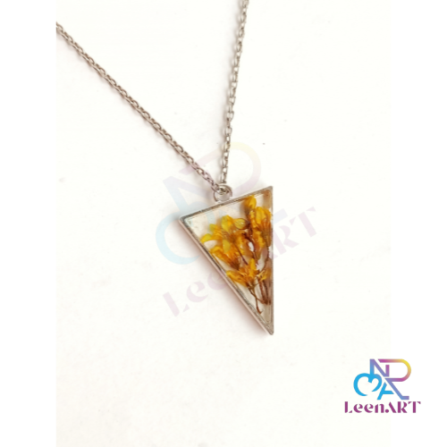 Yellow Triangle Pendent