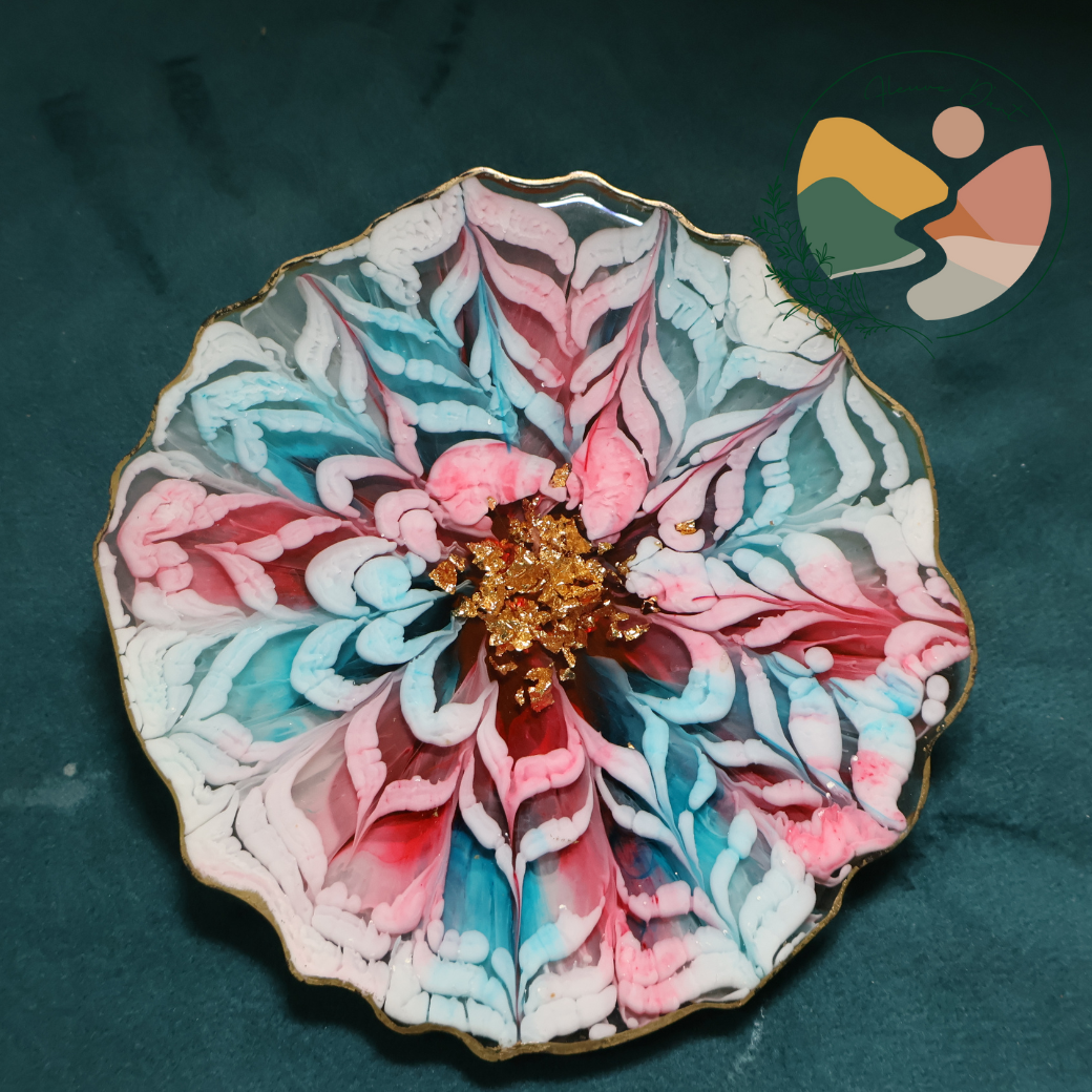 Sip in Style: Color burst resin coasters