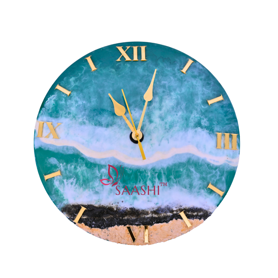 BEACH VIBES RESIN WALL CLOCK