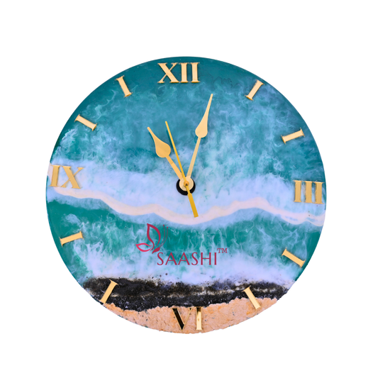 BEACH VIBES RESIN WALL CLOCK