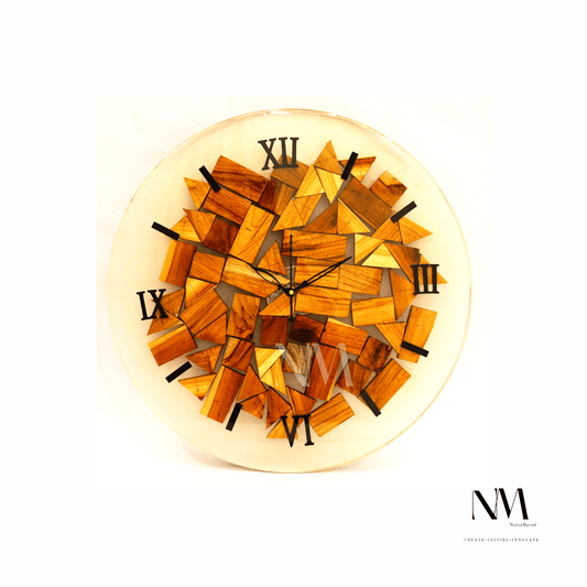 Resin and Wood Clock