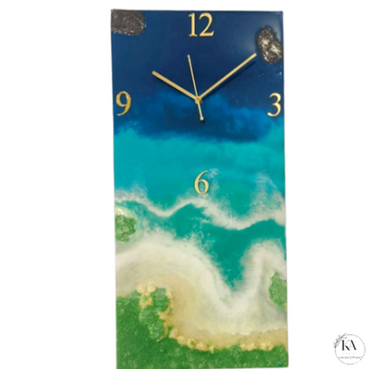 Ocean beach Resin clock