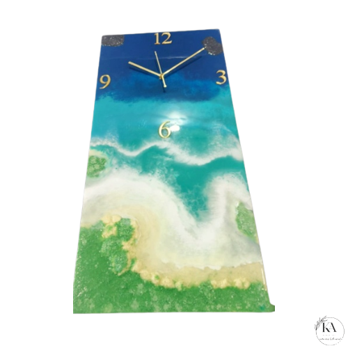 Ocean beach Resin clock