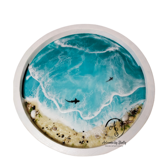 Ocean Round Tray