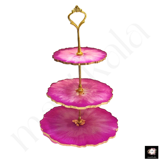 Sapphire storey resin cake stand