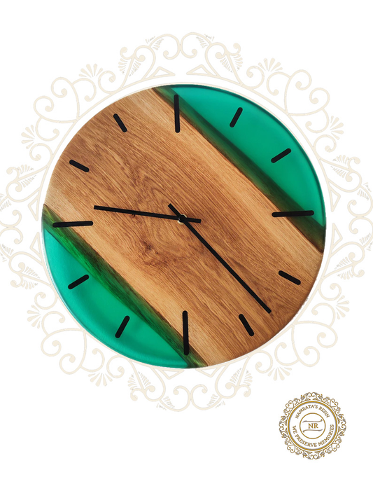 wooden wall clock