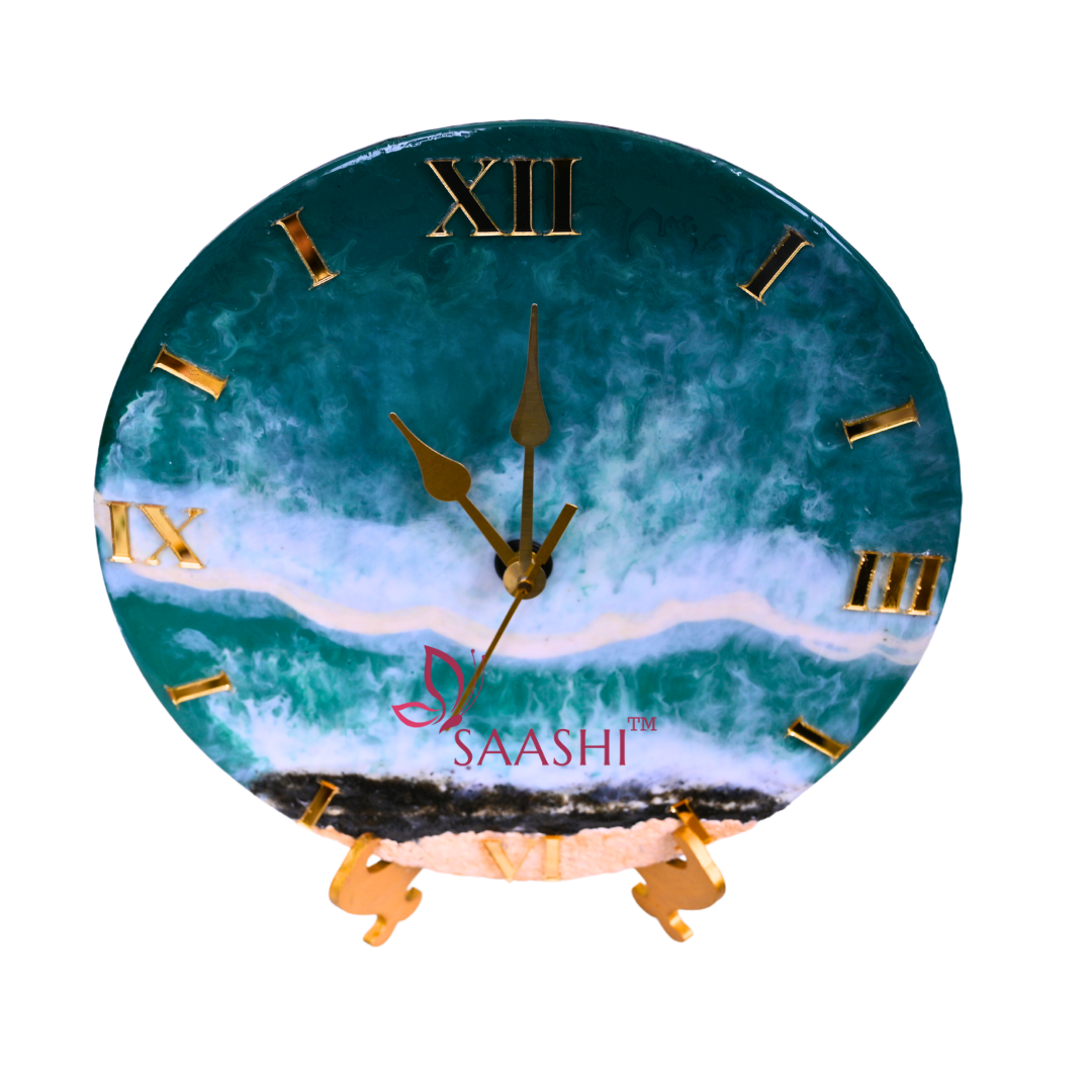 BEACH VIBES RESIN WALL CLOCK