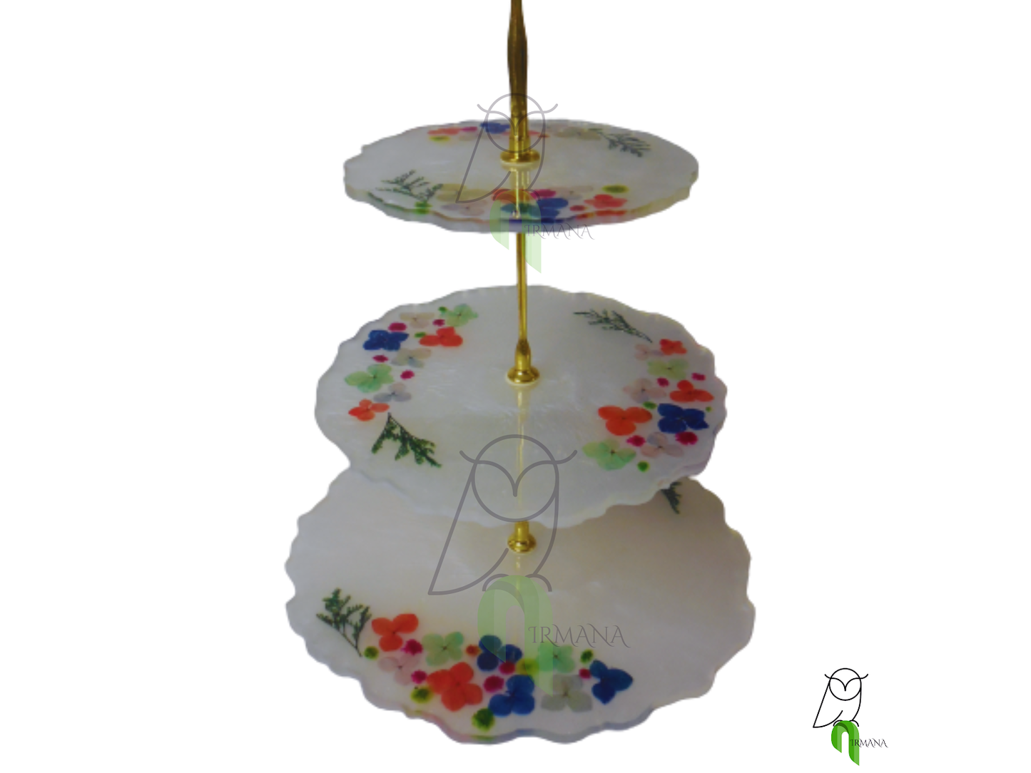 Pushpa Shobhana 3 tier cake stand