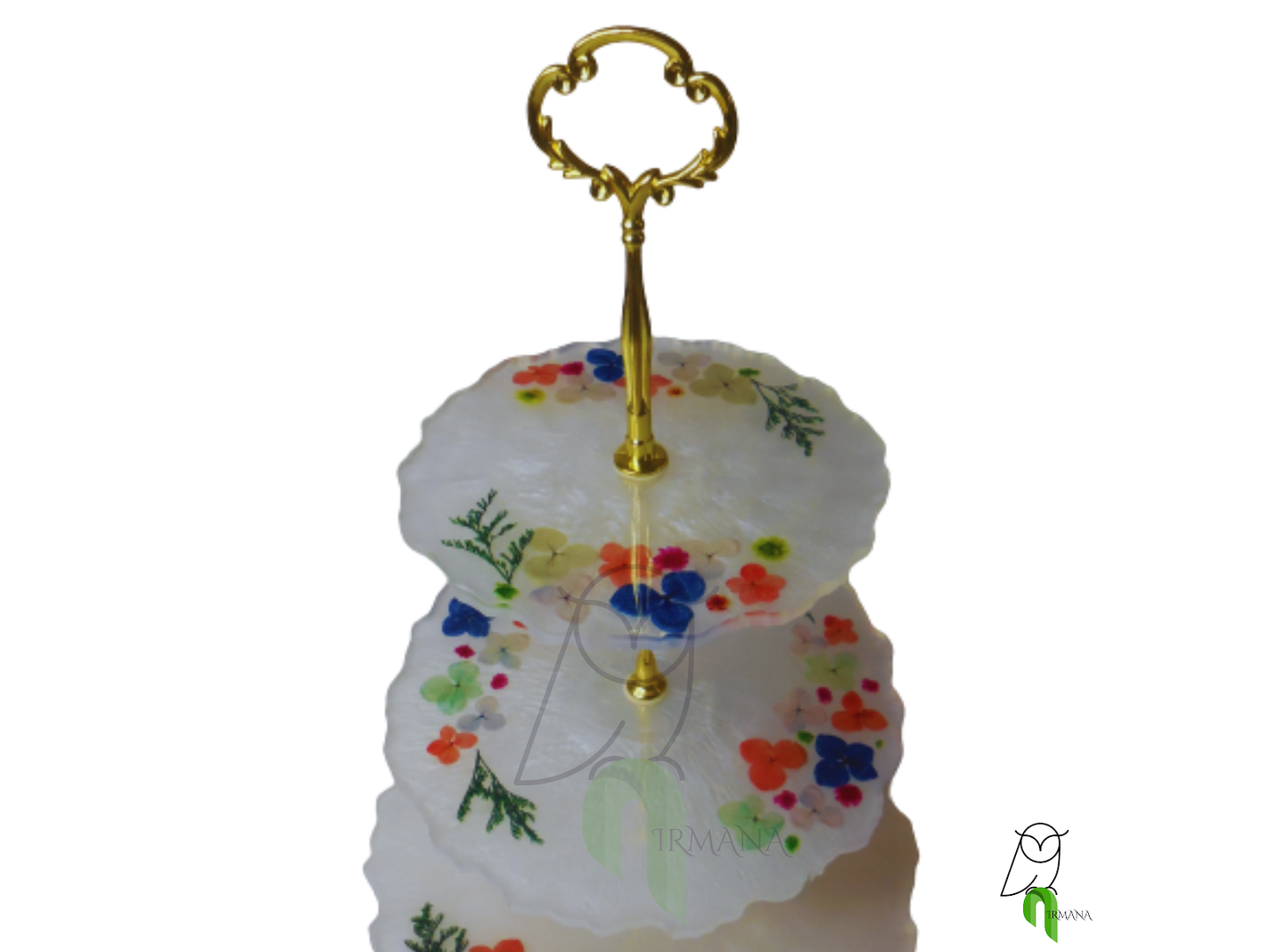 Pushpa Shobhana 3 tier cake stand