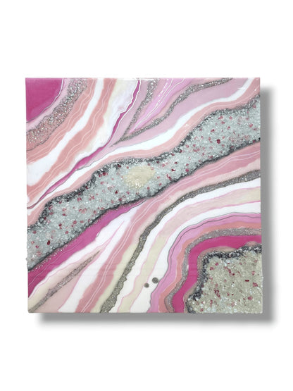 Pink Geode Art