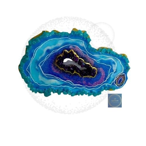 Sparkling blue geode