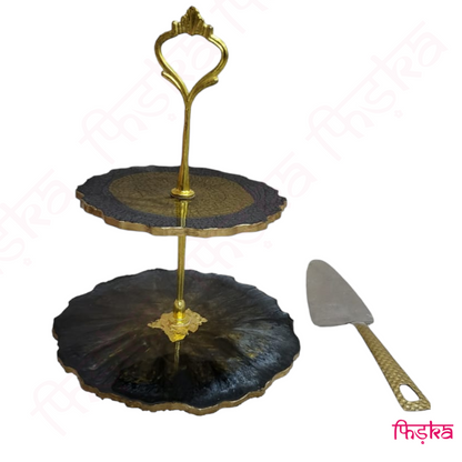 Midnight Shine Cake Stand