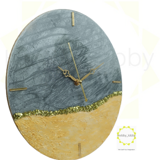 Gray and Gold Clock