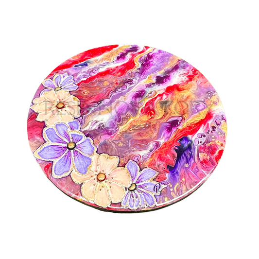 Purple Flower Coffee Table