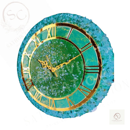 Nature green wall clock