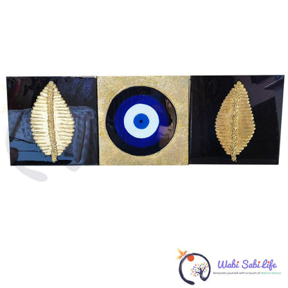 Premium evil eye n leaf set