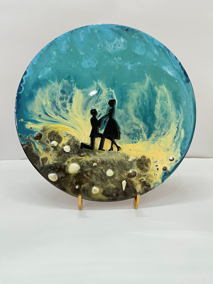 Ocean Couple Resin Wall Decor