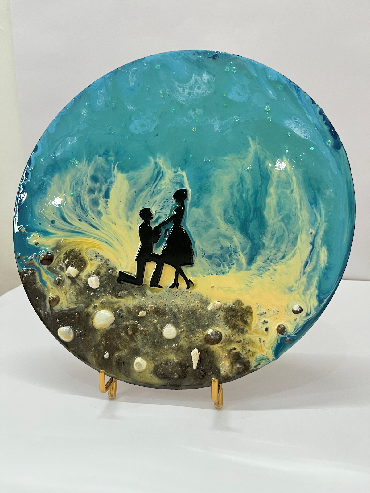 Ocean Couple Resin Wall Decor