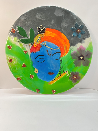 Krishna Resin Wall Art