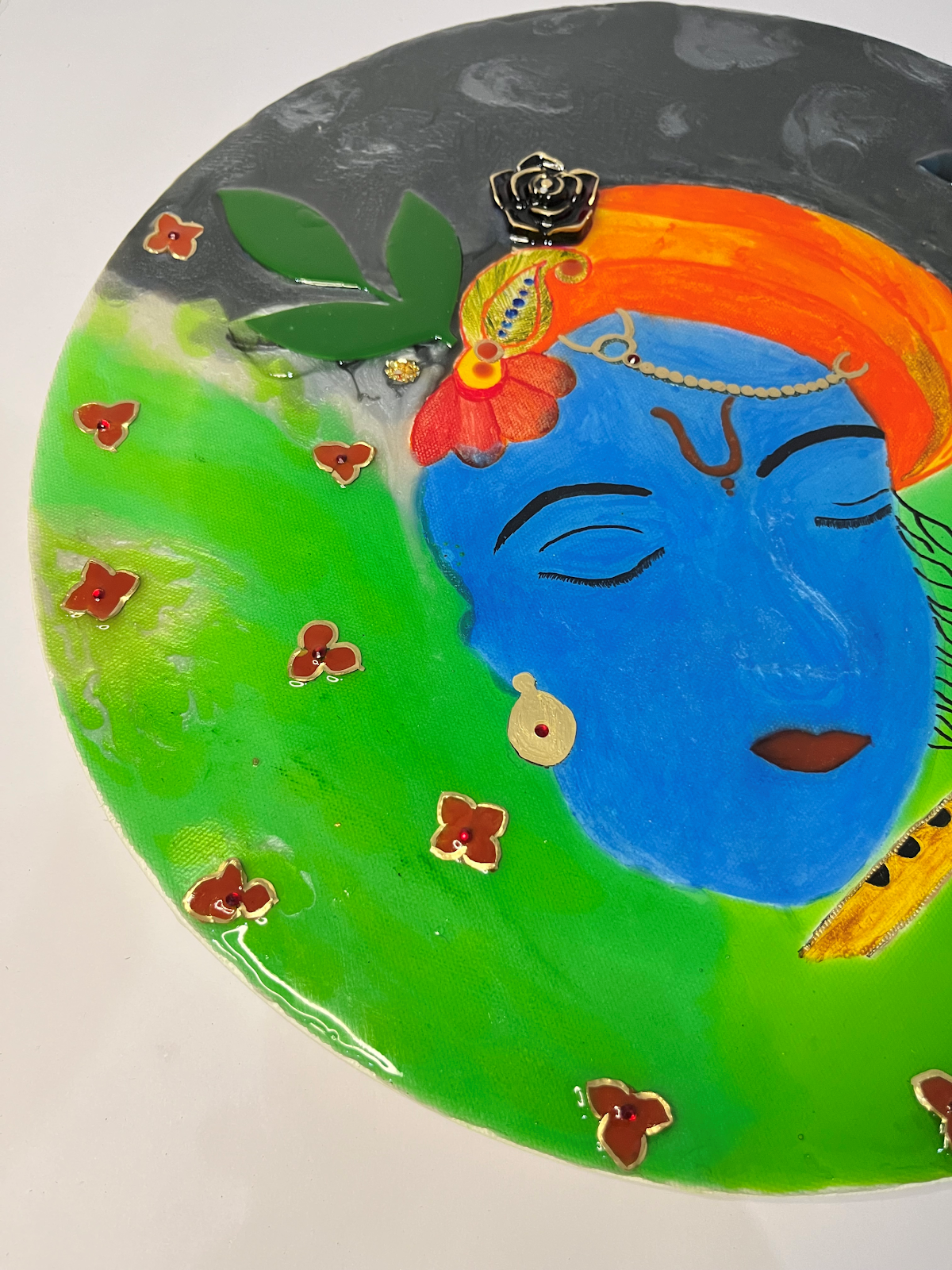 Krishna Resin Wall Art