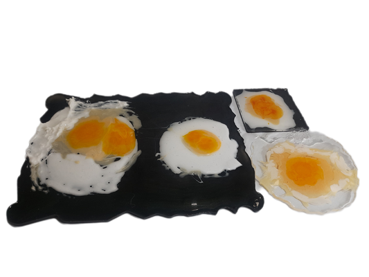 Half boiled egg pan tray