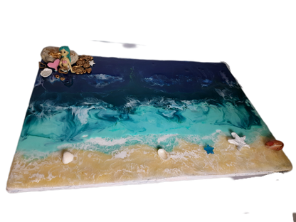 Mermaid treasure island ocean tray