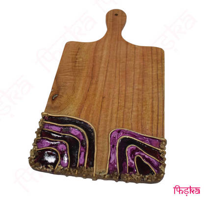 Natural Stone and Wood Fusion Platter