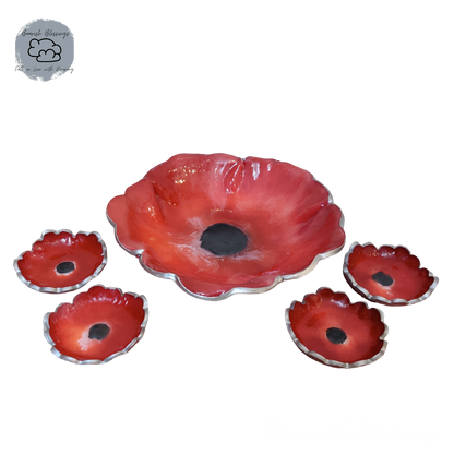 Sanguine Bowl Set of 1+4