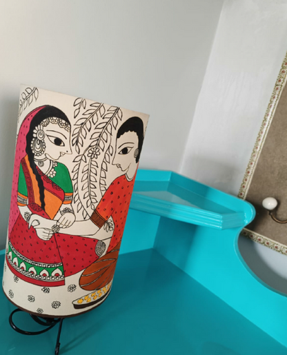 Madhubani Rakhi Lamp