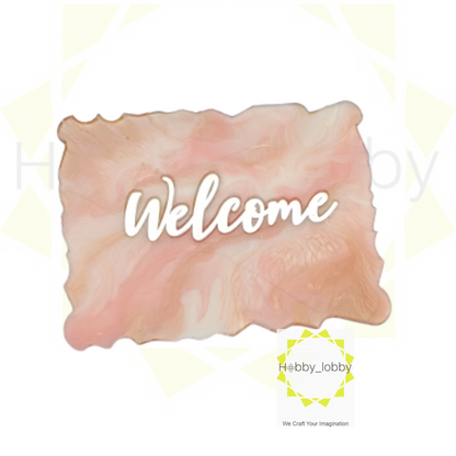 Peach color Name plate