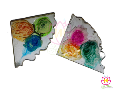 Flower coasters