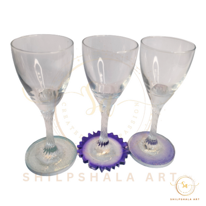 Wine glass base